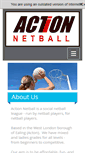 Mobile Screenshot of action-netball.co.uk