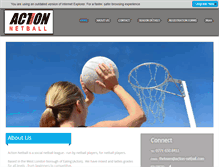 Tablet Screenshot of action-netball.co.uk